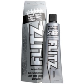 Flitz Multi-Purpose Metal Polish Paste - 5.29oz Tube of USA-Made Metal Scratch Remover - Works on Stainless Steel, Chrome, Aluminum, Plastic, Jewelry - Non-Abrasive Cleaner & Rust Remover (1 Pack)