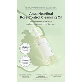 ANUA Heartleaf Pore Control Cleansing Oil, Oil Cleanser for Face, Makeup Blackhead Remover, Korean Skin Care 6.76 fl oz(200ml) (original)