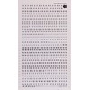 Black Transferable Letters and Numbers Letters 2,5 mm Black