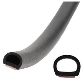 【Helthrife】 Universal Weather Stripping D-Type 10m Door Molding Door Guard Mold Rubber Mold Deadening Car Automotive Silent Insulation High Airtight Aero Gap Large