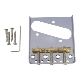 WTB Ashtray Bridge For Telecaster Guitar, Compensated Brass Saddles (Chrome)