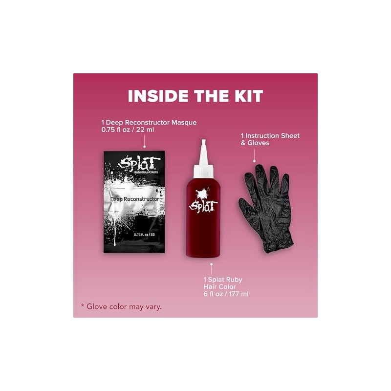 Splat Tinte para Cabello Semipermanente, Midnight Ruby, 35 g