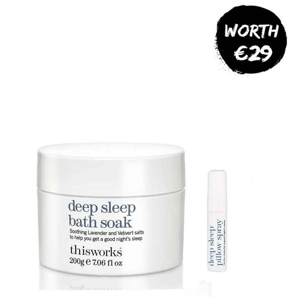 This Works Deep Sleep Bath Soak + FREE This Works Deep Sleep Pillow Spray 5ml