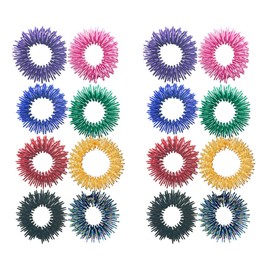 YIMVUNZ Acupressure Ring Set, Acupressure Rings, Massage Rings for Fingers, Massage Rings, Fidget Ring, Acupressure RRing, Adhs Ring for Stress Reducer and Promote Blood Circulation, Pack of 16