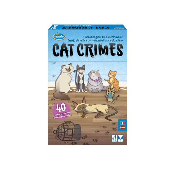 ThinkFun Cat Crimes, Logic and Reflection Game, Board Game, Kids Games, Recommended Age 8+