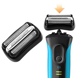 Series 3 32B Replacement Head, Series 3 Electric Shaver Replacement Head Blades for Braun S3 Foil & Cutter Razor Heads, Applicable for Braun S3 3040s 3010s 310s 3000s 3050cc 3080s 390cc Etc 1pack