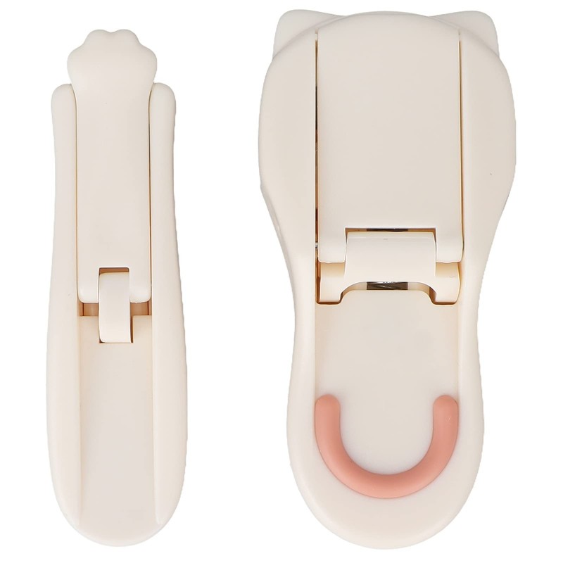 Chazcool 2 PCS Mini Eyelash Curler, Cat Paw Shape Durable