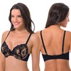 Curve Muse - Sujetadores con aros para mujer, talla grande,