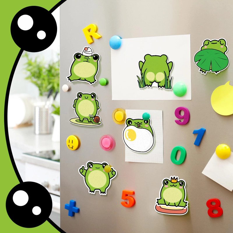 Frog,24 Pads Cute Sticky Notes Kawaii Fun Animal Sticky Notes