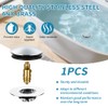 HAOMIAO Universal Pop-Up Bathtub Stopper with Clog-Proof Strainer, Bath Drain