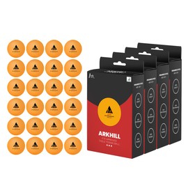 ARKHILL 3 Star Ping Pong for Table Tennis, ITTF Certified Professional 40+ Balls, Practice, Training, or Competition Use, Orange 40mm Ball Bulk Sets, High Performance Orange 24 Pack