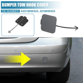 X AUTOHAUX Rear Bumper Tow Hook Eye Cover Cap A2218850323 Black