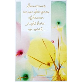 Braille Embossed Birthday Greeting Card - Religious - Sometimes We See Glimpses of Heaven Right Here on Earth