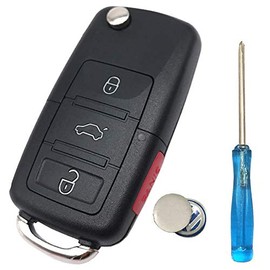 4 Buttons Keyless Entry Remote Key Fob Cover Case fit for VW Volkswagen Jetta Beetle Passat Golf Rabbit GTI CC EOS Key Fob Shell No Chip