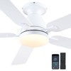 Ceiling Fans with Lights, 56" Flush Mount Ceiling Fan with