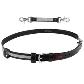 Perfect Fit Firefighter Leather Reflective Bundle- Radio Strap and Anti-Sway Holder Combo Kit