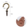 IDEALSV Small Bronze Ceiling Hooks - 5/8'' Screw-in Lights &