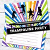 Olivia Samuel 20 x Trampoline Party Invites from A6 Double