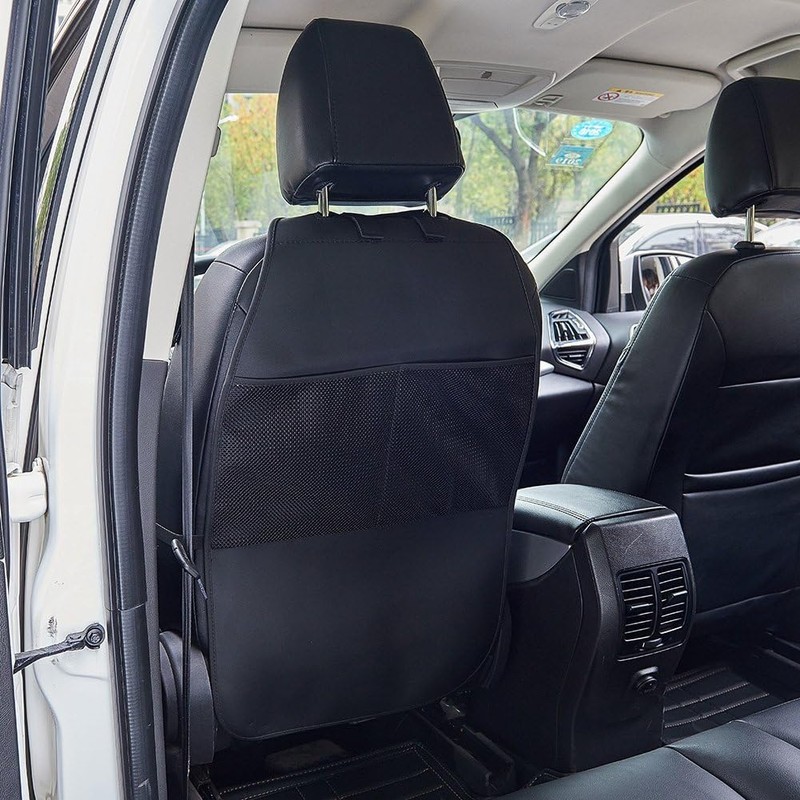 HCMAX 2 Pack Kick Mat Car Seat Back Protector Waterproof