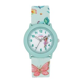 Prinzessin Lillifee Girls' Children's Quartz Watch Analogue with Textile Strap, 3 Bar Waterproof, Comes in Watches Gift Box