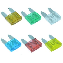60 x Mini Blade Fuses 5A 10A 15A 20A 25A 30A Car Auto (Pack of 60) Assortment Kit