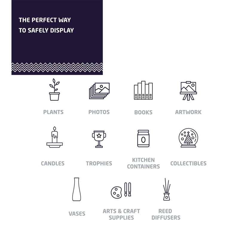 HIGH & MIGHTY 515661 Decorative 24" Floating Shelf Holds up