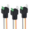 WMYCONGCONG 3 Pack 12V 30A Fuse Relay Switch Socket Plug