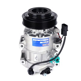MOCA AC Compressor with Clutch & Serpentine Belt Compatible with 2011-2013 for Hyundai Tucson, 2011-2013 for Kia Sportage with DVE16 Compressor