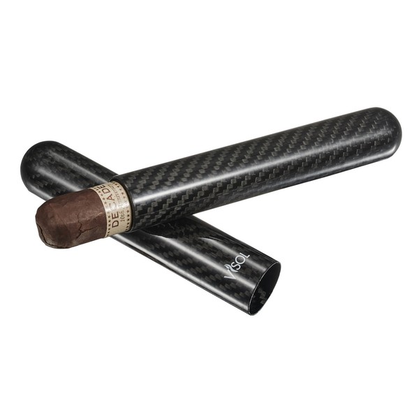 Visol Products Night II Carbon Fiber Single Cigar Tube