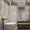BELLEARLY 16 Inch Large Rainfall Shower Head High Pressure Square