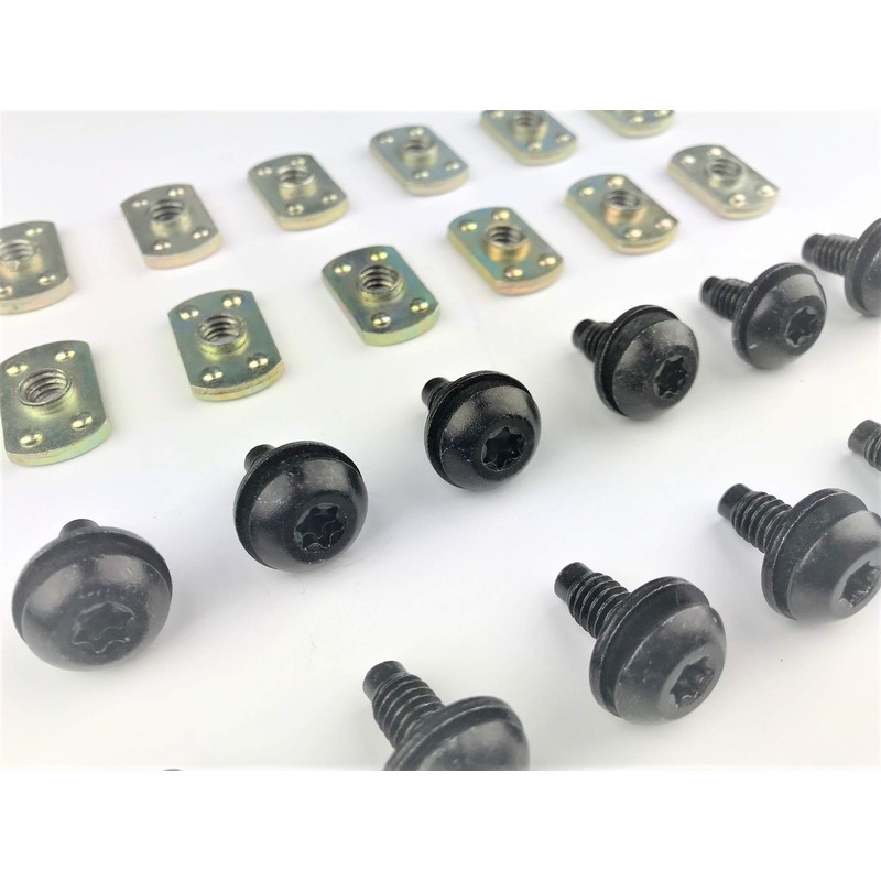 24 pc SOFT TOP FRAME/Tub Rail/Torx Screws/Nuts. Compatible with all