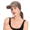 ZLYC Women's Summer Chemo Headwear Brim Visor Hat Beanie Hat,