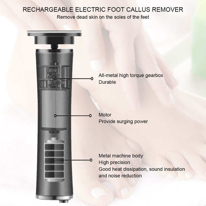 USB Charging Electric Foot Callus Remover Exfoliate Dead Skin Removal