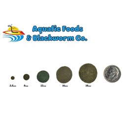 Aquatic Foods Inc. 12mm - 1/2" Spirulina, Algae, & Veggie Sinking Wafers for All Bottom Feeding Fish, Plecos, Catfish, Shrimp, Snails, Crabs. All Tropical Fish. - WL…4-lbs 8oz Jar