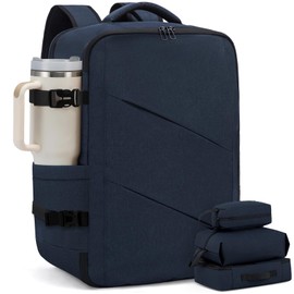 LOVEVOOK Travel Carry on Backpack, Large 40L Personal Item Travel Bag for Men & Women Flight Approved with 3 Packing Cubes, Suitcase Water Resistant Luggage Daypack Business Weekender Bag