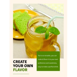 TeeLux Mint Green Tea Bags, Green Tea with Peppermint, Spearmint, and Lemongrass, Caffeinated, 100% Real and Natural, 50 Count