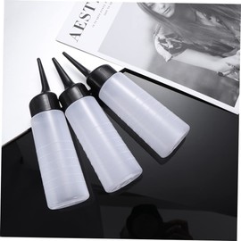 Baluue 4pcs Hair Dye Bottles Refillable Containers for Hair Coloring and Shampoo Soft Applicator for Easy Use Salon and Home