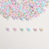 300pcs Letter Beads, 4x7 mm Acrylic Alphabet Letter Smile Beads