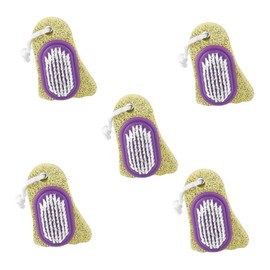 Beavorty 5pcs Dual-sided Foot Callus Remover Brush Portable Pumice Stone Tool for Dead Skin Scrubbing Random Style for Smooth Feet