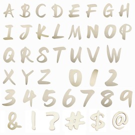 168 Pieces Unfinished Wooden Letters Numbers and Symbol Sets, 1 Inch Multiple Styles Small Wood Chips for DIY Painting Arts Home Wall Education Decorations