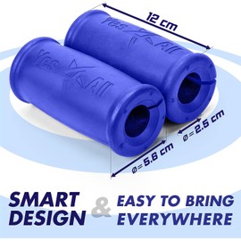 Yes4All - Empuñaduras Gruesas para Barras, Levantamiento de Pesas, Entrenamiento de Culturismo - Adaptador de Barra Gruesa/Puños para Barra