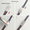 Masterwon Wire Connectors Quick Connect Terminal Block - 4-Pin Electrical