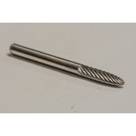 SF-42 Single Cut Solid Carbide Burr Die Grinder Bit 1/8" x 1/2" on 1/8" Shank