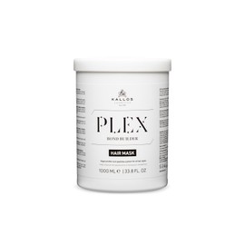Kallos Mascarilla capilar Plex Bond Builder – Tratamiento reparador de enlaces para cabello dañado y decolorado, complejo de proteínas vegetales y péptidos, tamaño profesional 1000 ml / 33.8 fl oz