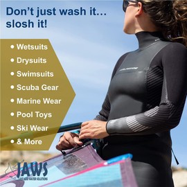 Just Add Water Jaws Slosh (Wetsuit Shampoo) 32 Ounce Cleaner Conditioner, Economy Size,32 oz./Economy,JAW1798ES