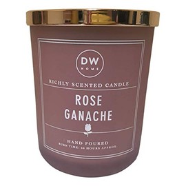 Decorware DW Home Romantic Scented Candle, Double Wick, 15.4 Oz (Rose Ganache Pink)