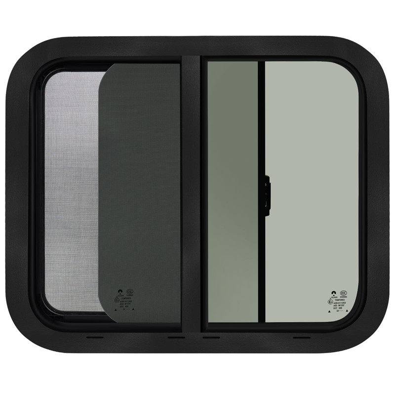 RV Window,24"W x 20"H Horizontal Sliding Replacement RV Window for