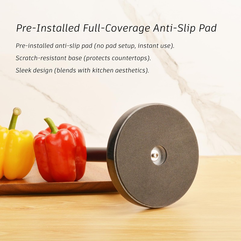 Paper Towel Holder Countertop, Heavy Weighted Black Marble Paper Towels