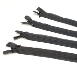 Pack of 10 Invisible Closed Zippers, Zippers in Many Sizes and Colors #3, Fine, Elegant and Discreet Zipper to Sew On Clothes, Dresses, Skirts, Sewing, (18 cm, 332)