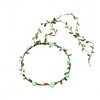 Lofruiin Women's Simulated Rose Flower Wreath Bridesmaid Floral Crown Headband Headpiece for Seaside Weddings Travel Photography (Mint Green, Pack of 1)